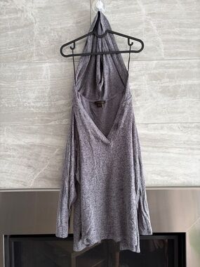 Love & Legend Gray Hooded Tunic Top